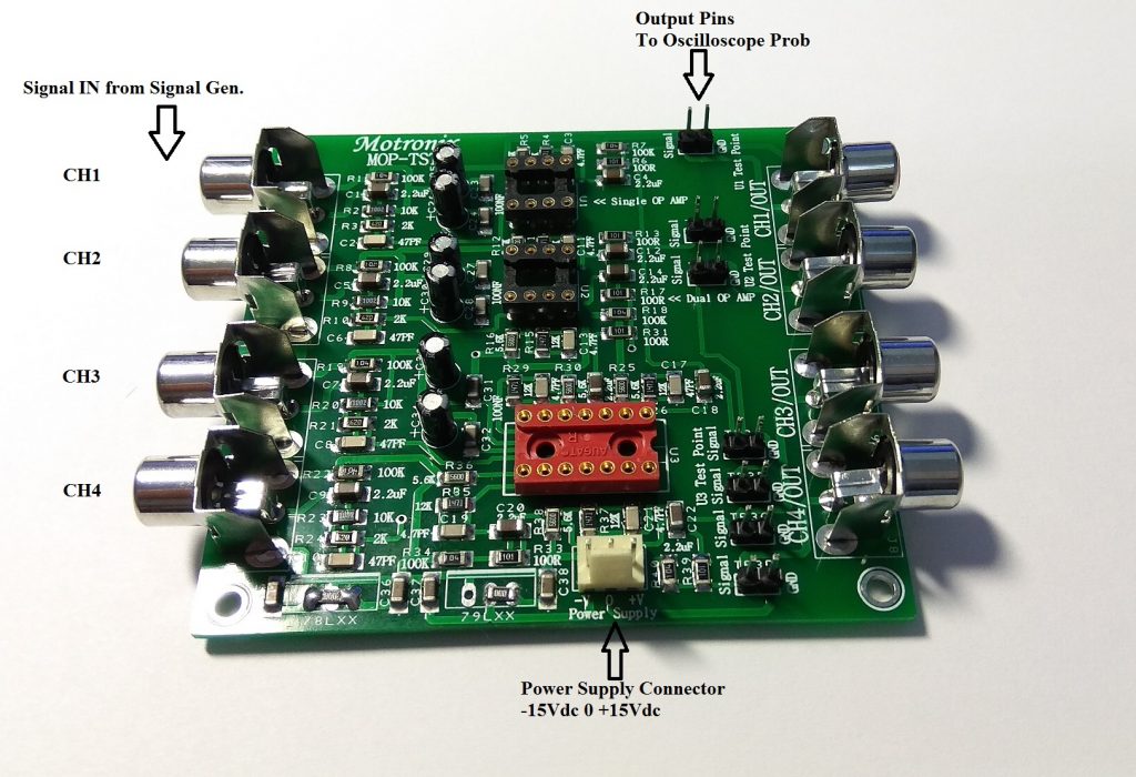 MOP-TST2 Single/Dual/Quad Operational Amplifier Test/Compares Module ...