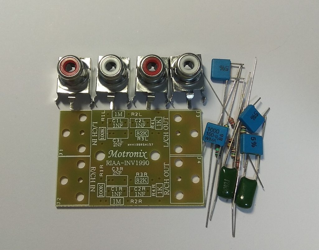 RIAA-INV1990 RIAA Inverse Filter for testing RIAA Pre-Amp & make Aux ...